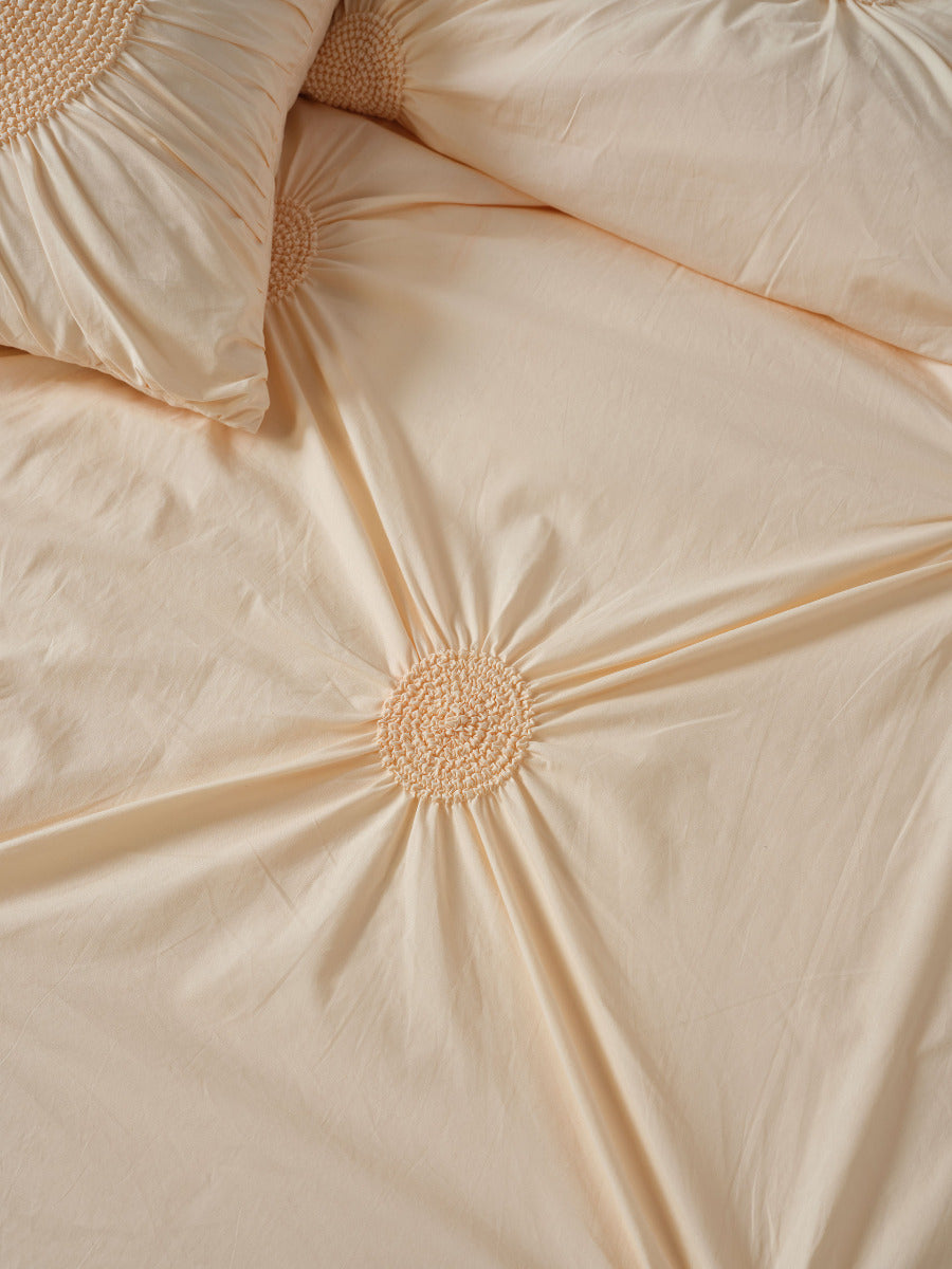 Claudia Peach Quilt Cover Set