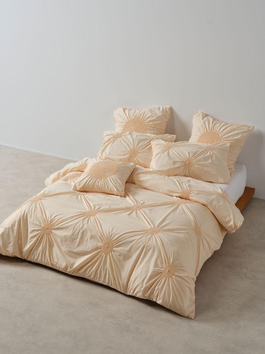 Claudia Peach Quilt Cover Set