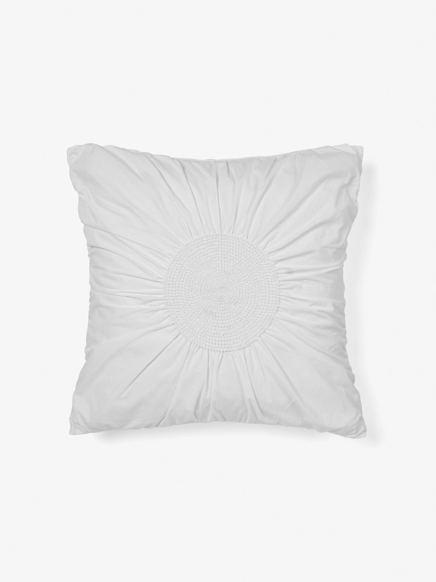 Claudia White European Pillowcase