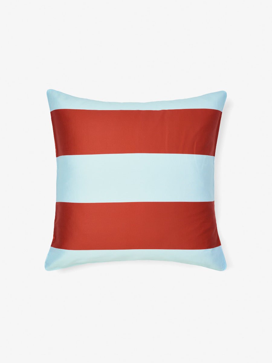 Rugby Stripe Chilli European Pillowcase