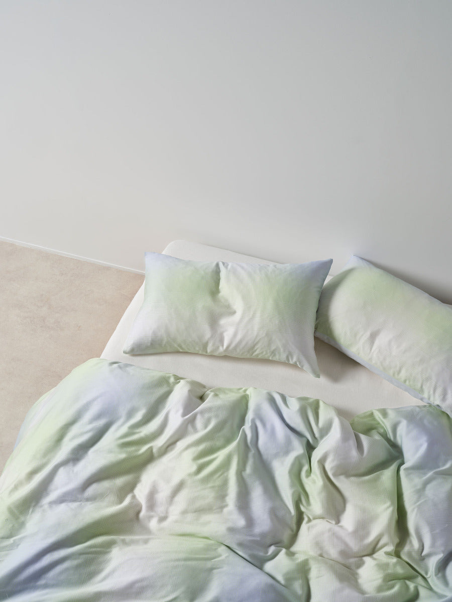 Sunrise Check Clearwater Quilt Cover Set
