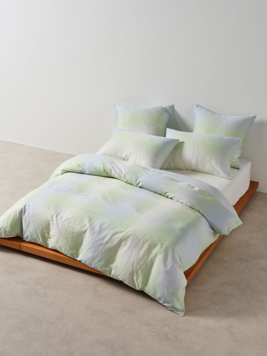 Sunrise Check Clearwater Quilt Cover Set