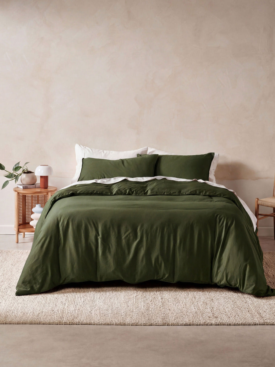 Surf Wash Fern 400TC Quilt Cover Set
