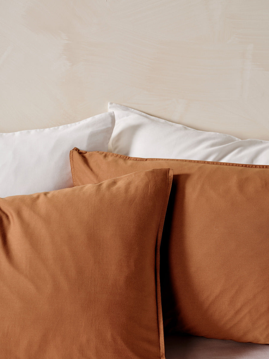 Surf Wash Rust 400TC Quilt Cover Set