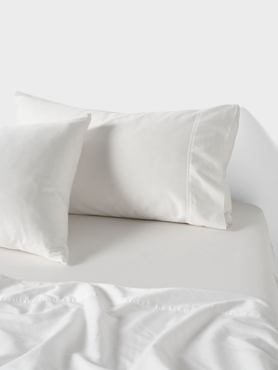 Surf Wash White 400TC Sheet Set