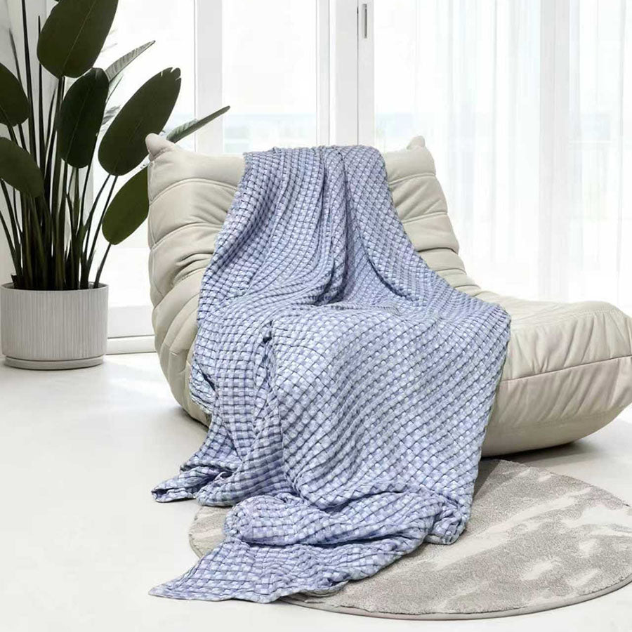 Cotton Bamboo Waffle Blanket