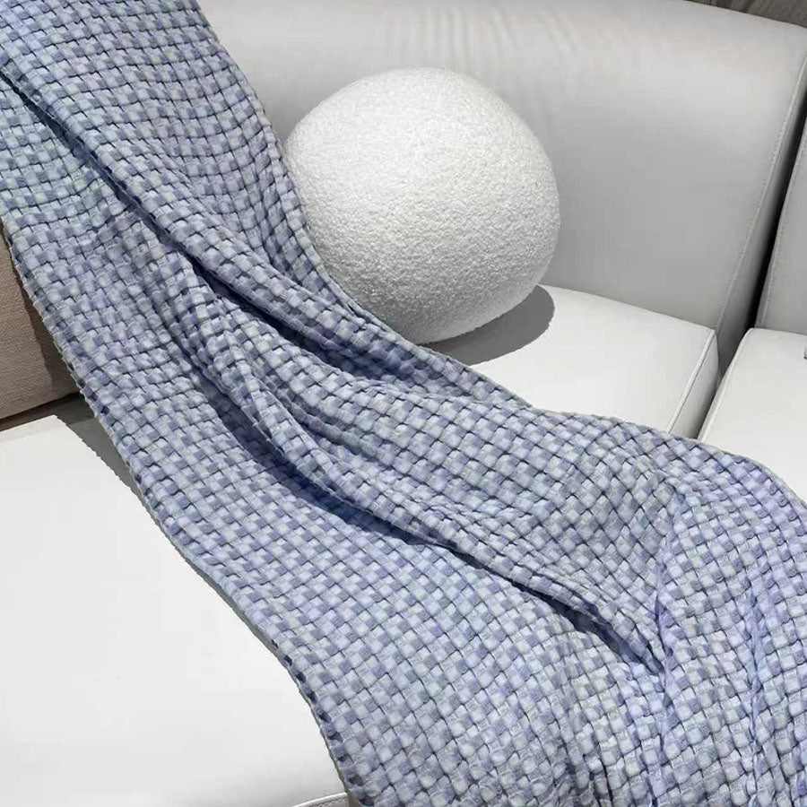 Cotton Bamboo Waffle Blanket