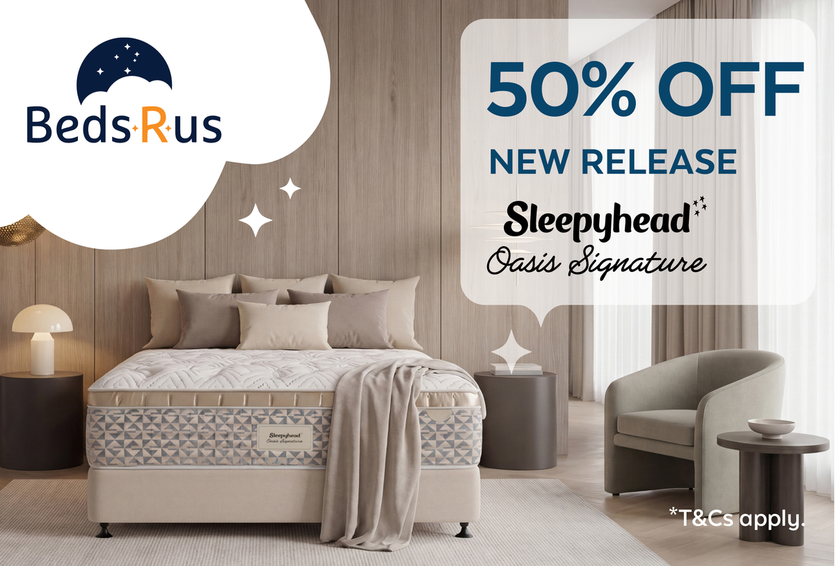 50% off new release Sleepyhead Oasis Signature. T&Cs apply.