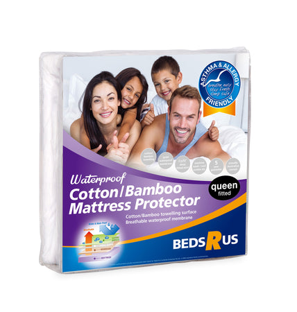 Cotton Bamboo Towelling Waterproof Mattress Protector