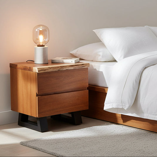 Fortitude Bedside Table | Tasmanian Blackwood Bedside Table – Beds R Us ...