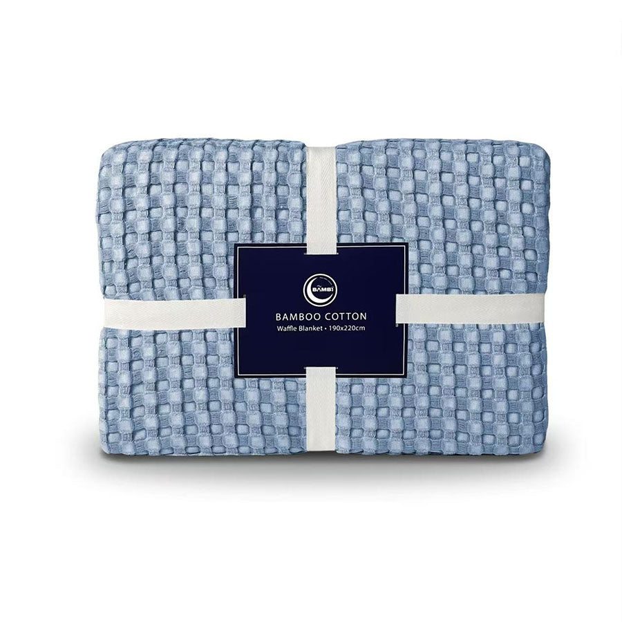 Cotton Bamboo Waffle Blanket