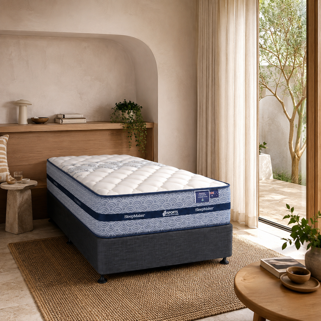 SleepMaker Miracoil Strahan Plush Mattress Single