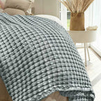 Cotton Bamboo Waffle Blanket