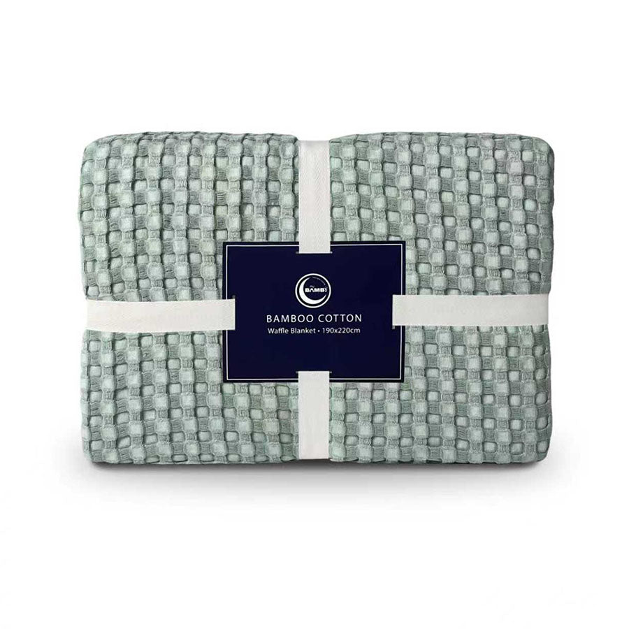 Cotton Bamboo Waffle Blanket