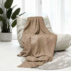 Cotton Bamboo Waffle Blanket