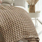 Cotton Bamboo Waffle Blanket
