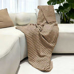 Cotton Bamboo Waffle Blanket