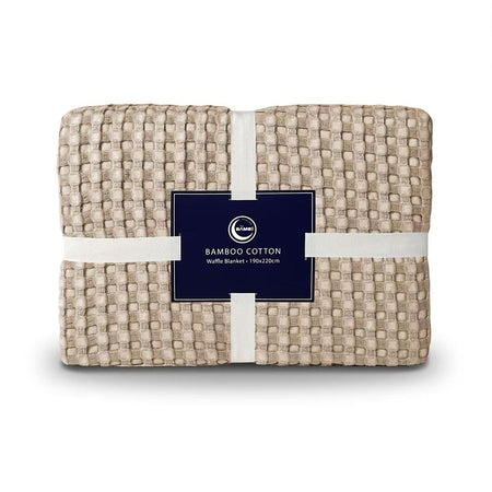 Cotton Bamboo Waffle Blanket