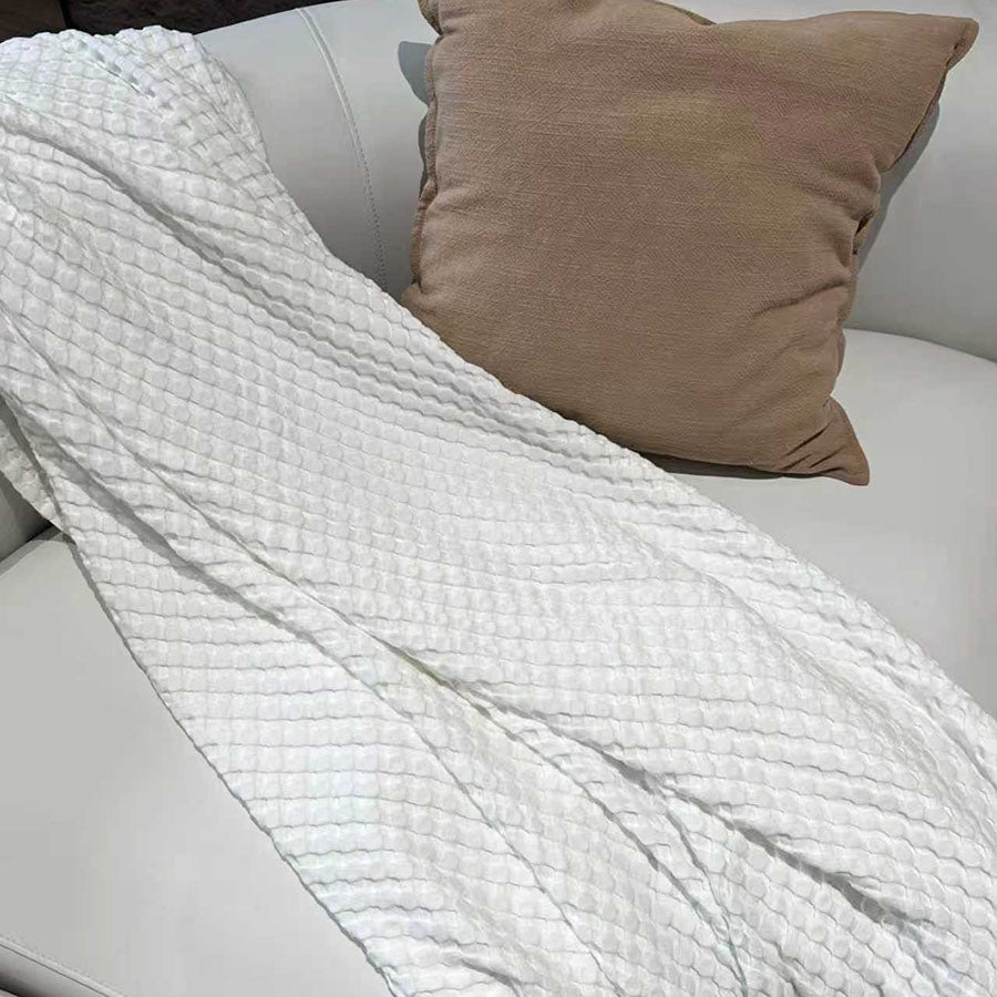 Cotton Bamboo Waffle Blanket