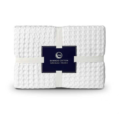Cotton Bamboo Waffle Blanket