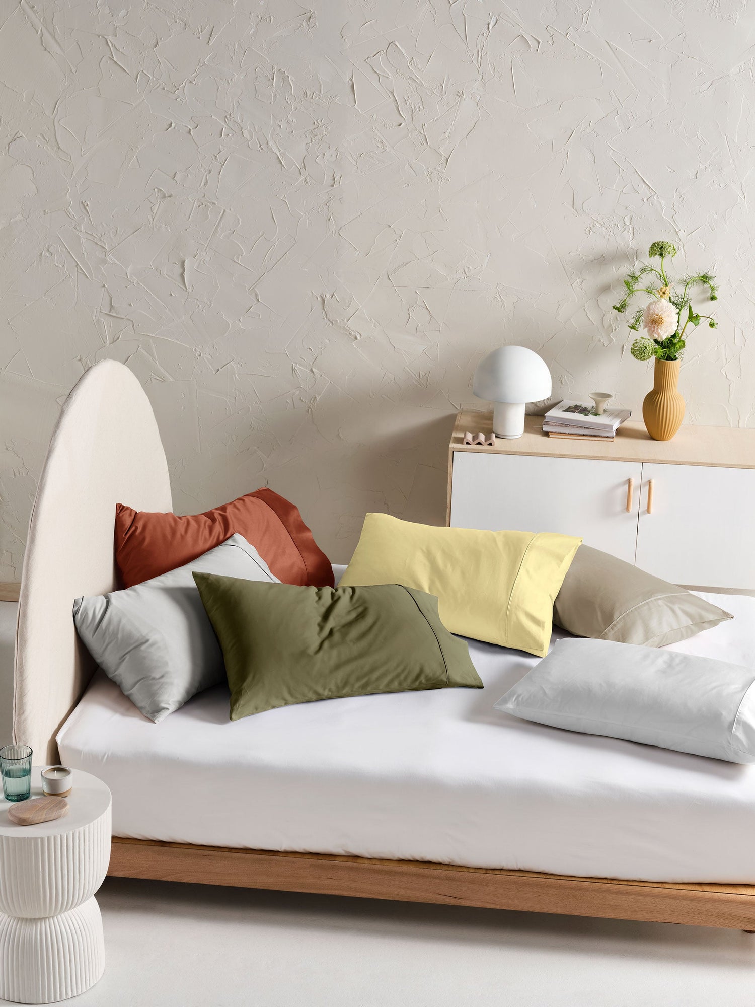 500TC Cotton Sateen Augusta Magnet King Pillowcase