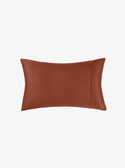 500TC Cotton Sateen Augusta Brick Standard Pillowcase