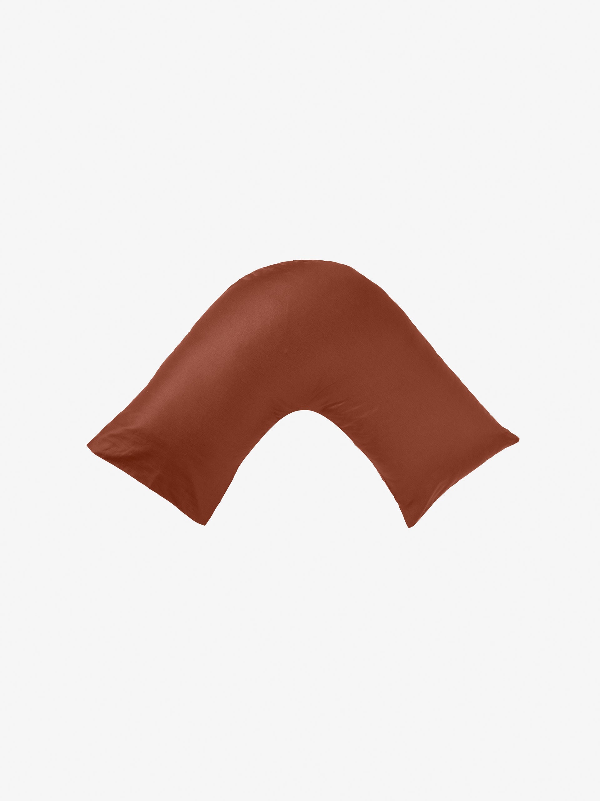 500TC Cotton Sateen Augusta Brick U-Shaped Pillowcase