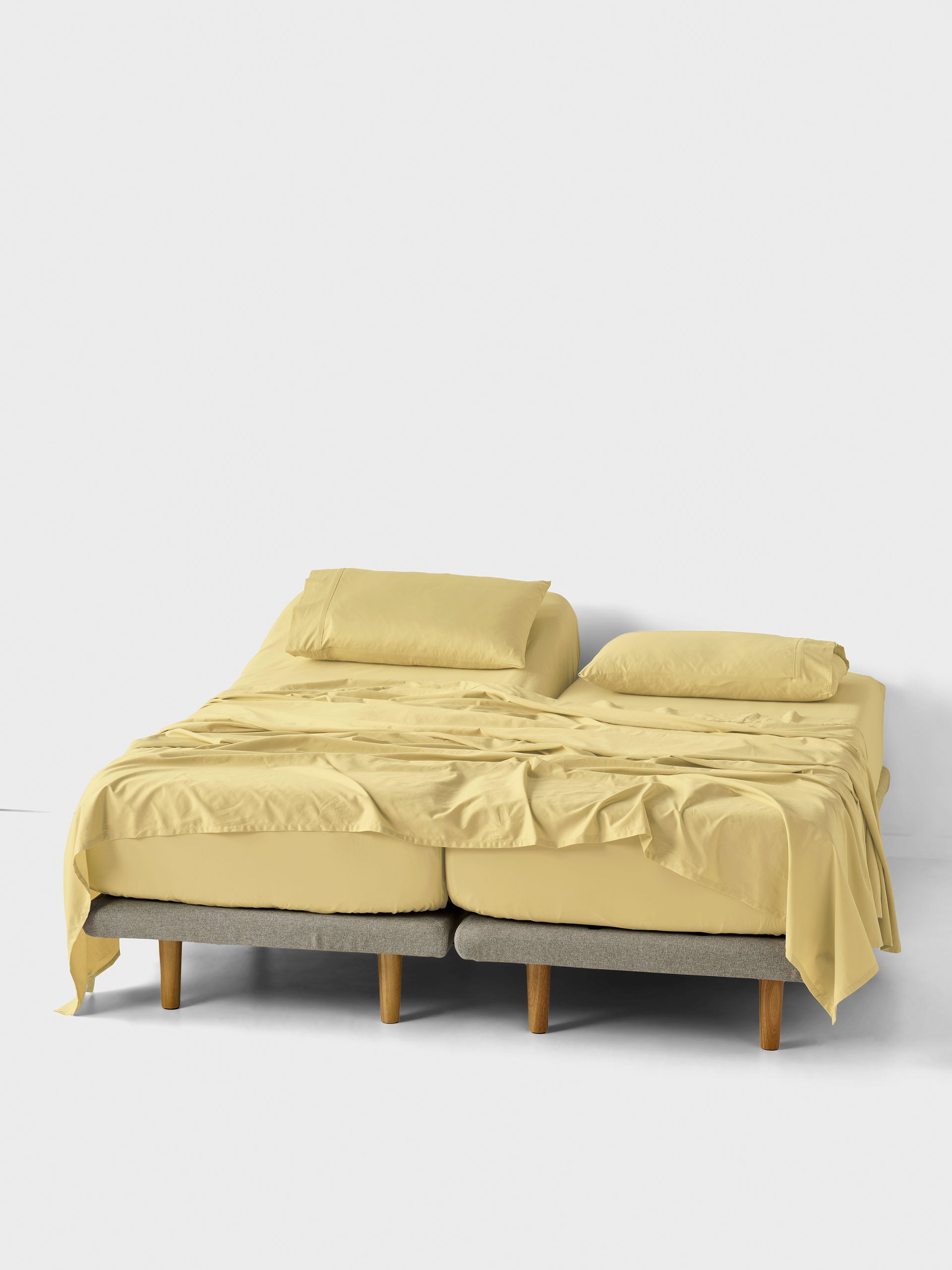 500TC Cotton Sateen Augusta Daffodil Sheet Set