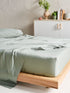 500TC Cotton Sateen Augusta Green Gum Flat Sheet