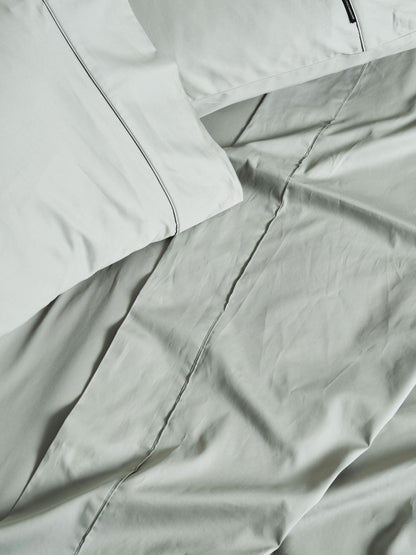 500TC Cotton Sateen Augusta Green Gum Sheet Set