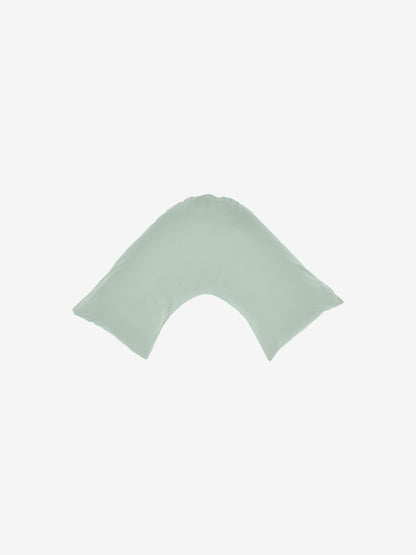 500TC Cotton Sateen Augusta Green Gum U-Shape Pillowcase