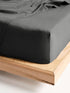 500TC Cotton Sateen Augusta Magnet Fitted Sheet 60cm