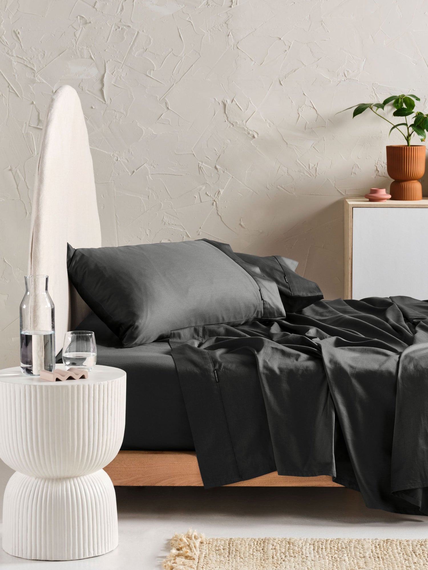 500TC Cotton Sateen Augusta Magnet Sheet Set