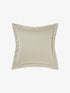 500TC Cotton Sateen Augusta Natural European Pillowcase