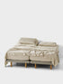 500TC Cotton Sateen Augusta Natural Sheet Set