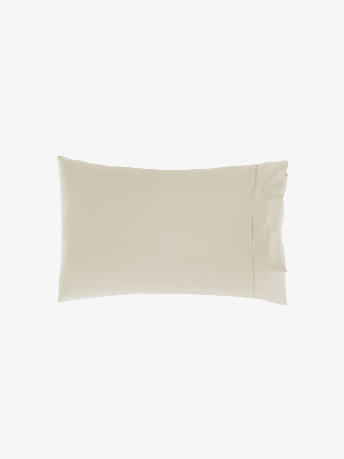 500TC Cotton Sateen Augusta Natural Standard Pillowcase