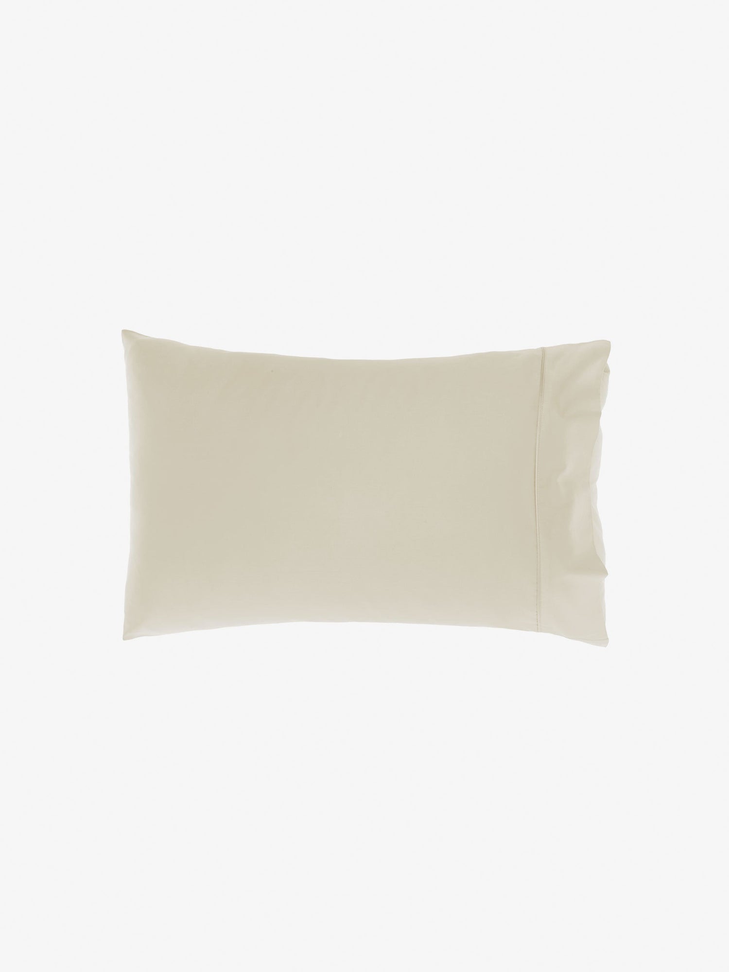 500TC Cotton Sateen Augusta Natural Standard Pillowcase