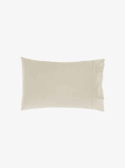 500TC Cotton Sateen Augusta Natural Standard Pillowcase