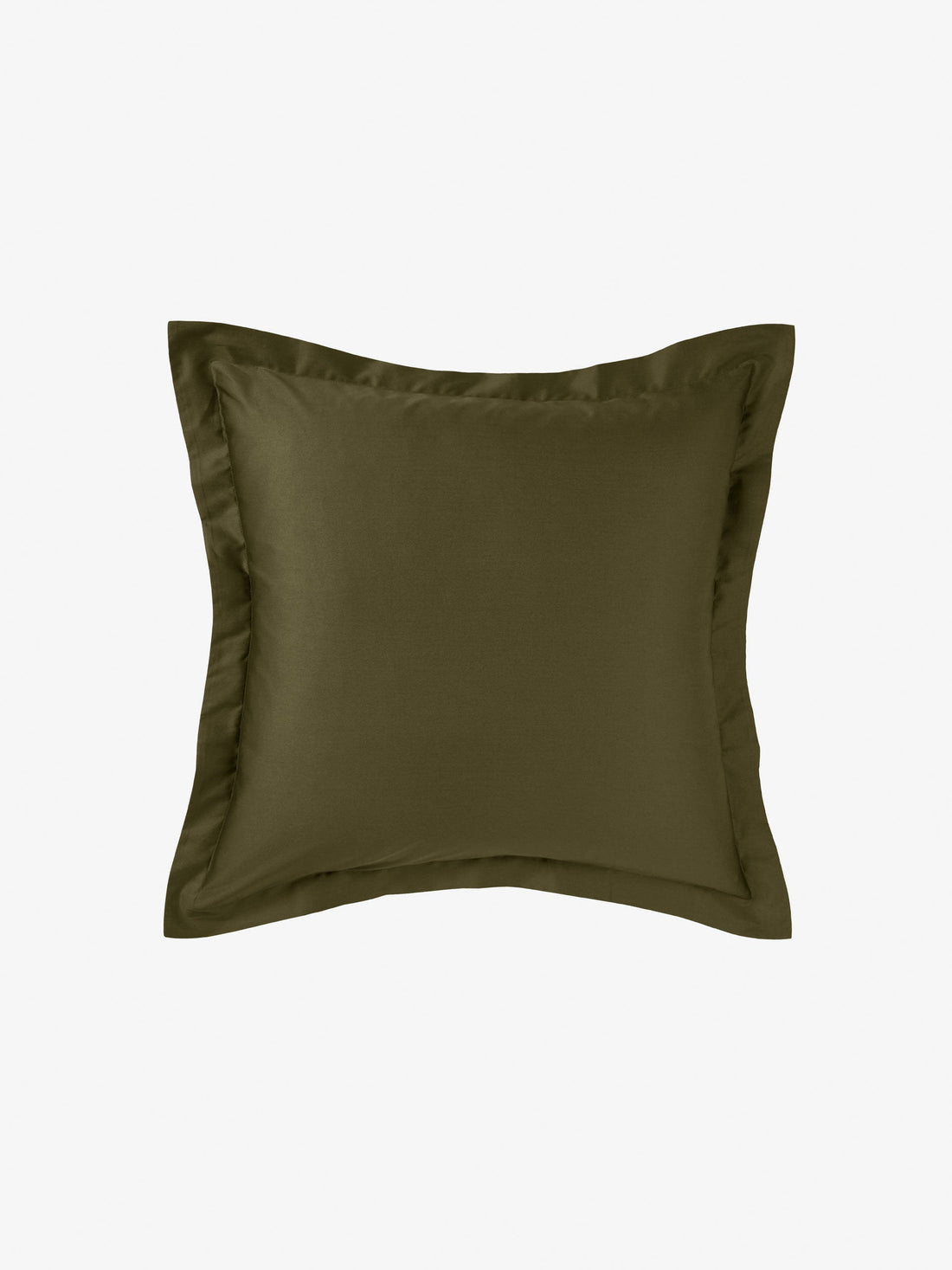 500TC Cotton Sateen Augusta Olive European Pillowcase