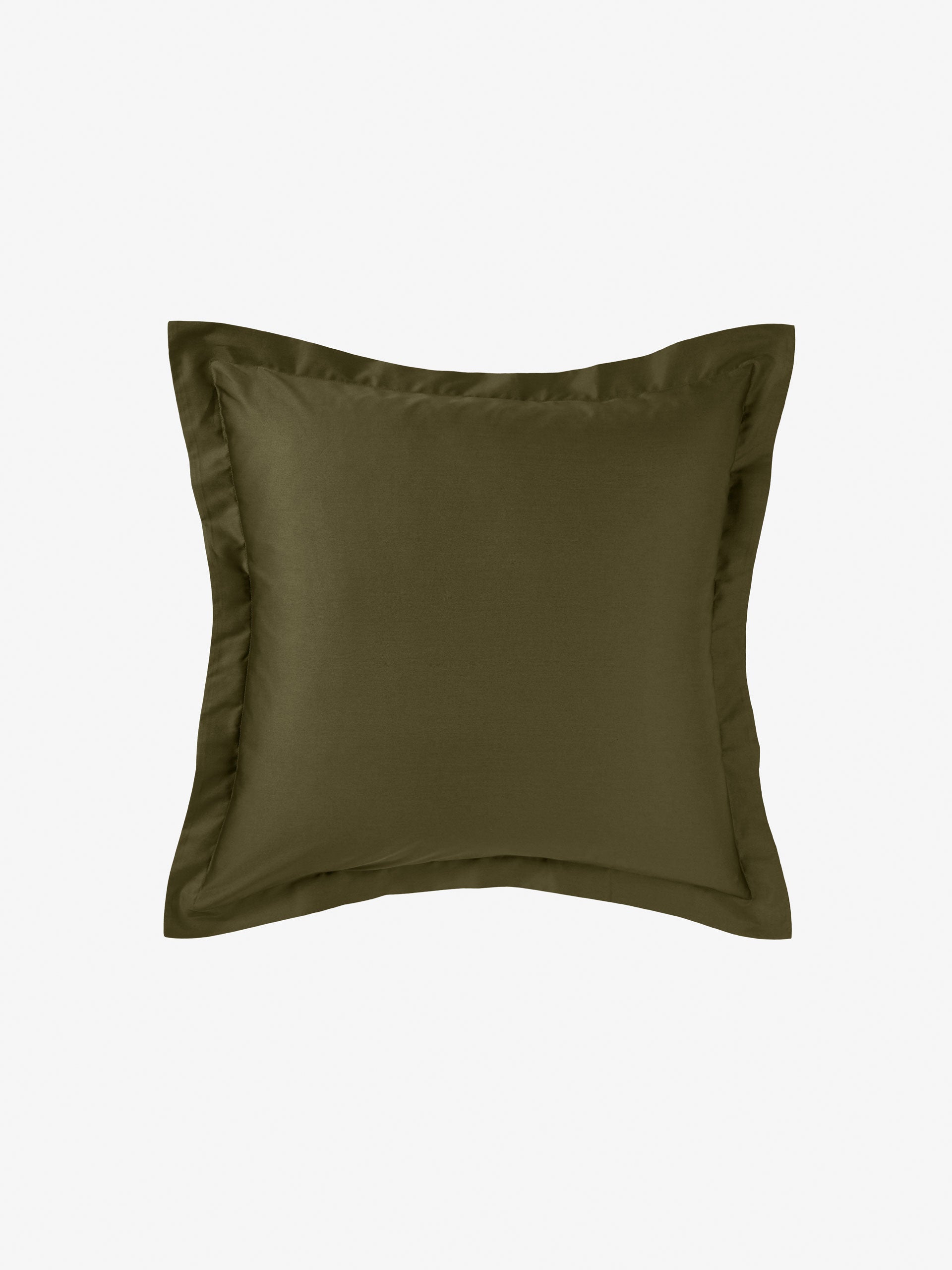 500TC Cotton Sateen Augusta Olive European Pillowcase