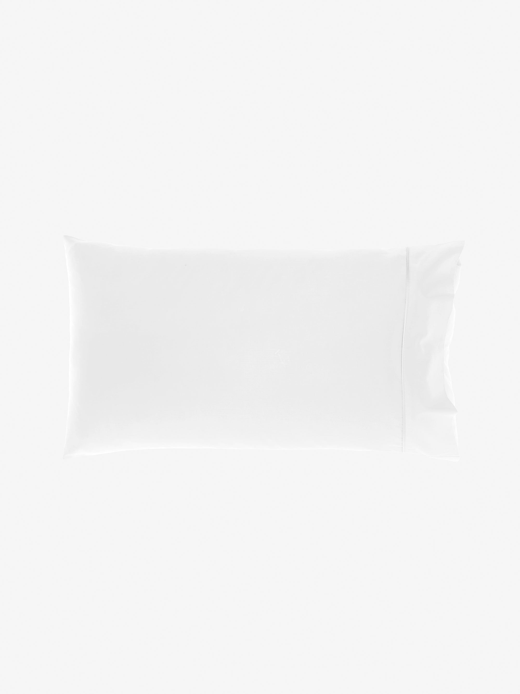 500TC Cotton Sateen Augusta White King Pillowcase
