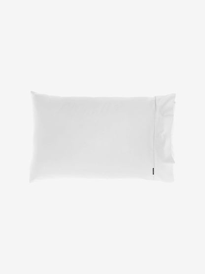 500TC Cotton Sateen Augusta White Standard Pillowcase