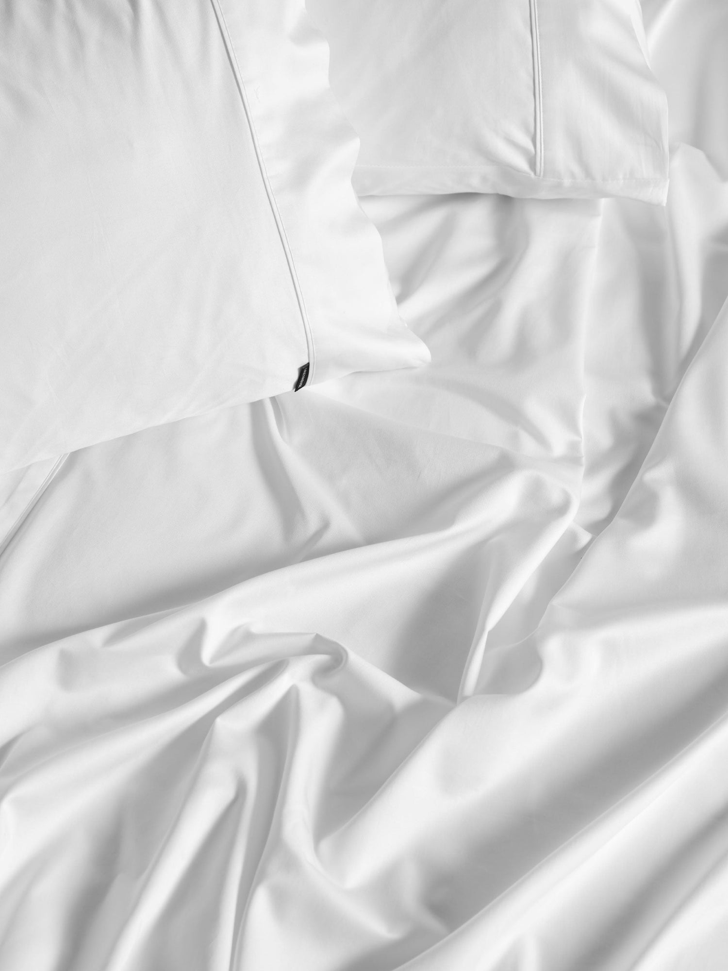 500TC Cotton Sateen Augusta White King Pillowcase