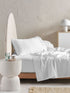 500TC Cotton Sateen Augusta White Sheet Set