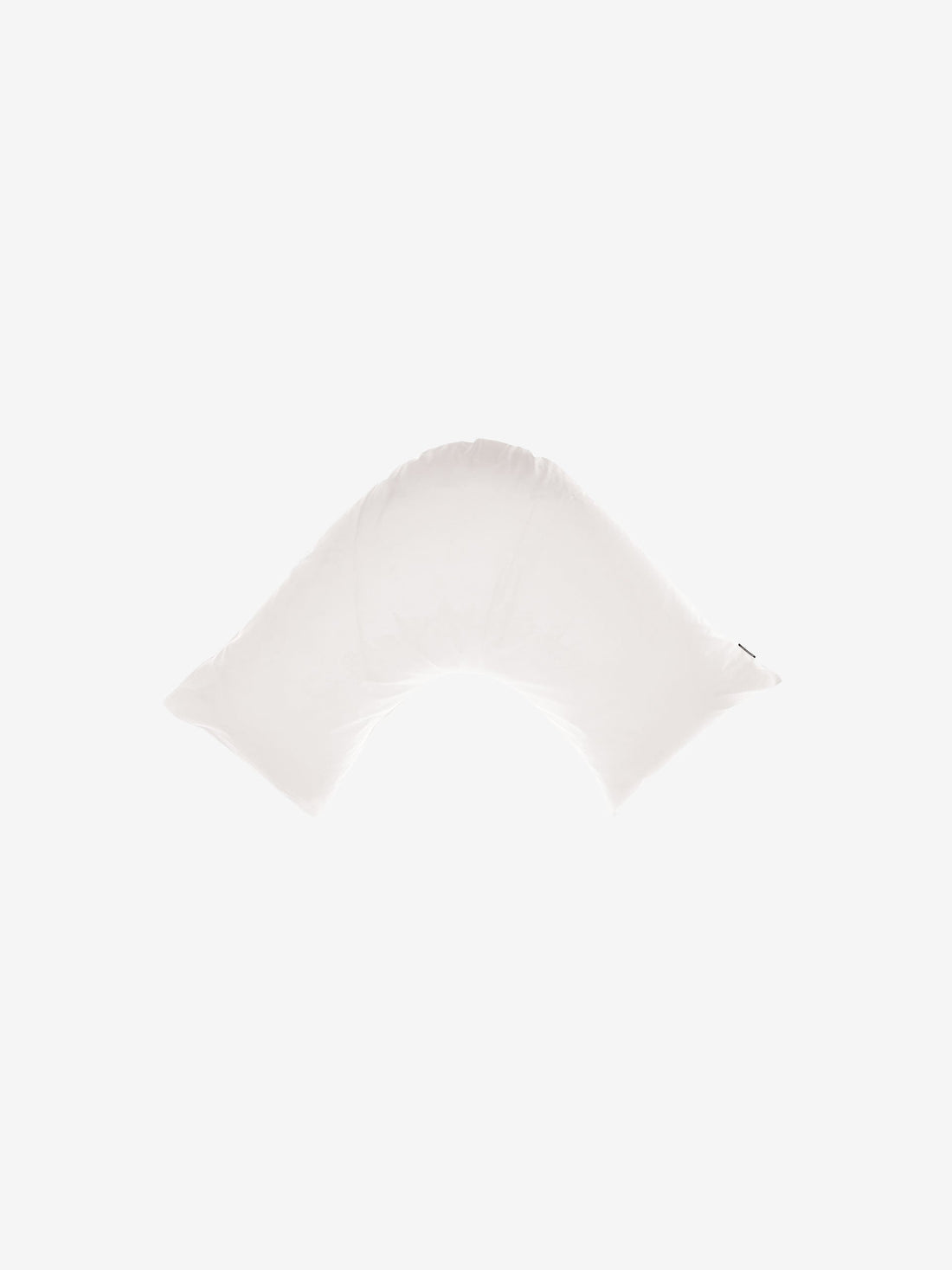 500TC Cotton Sateen Augusta White U-Shape Pillowcase