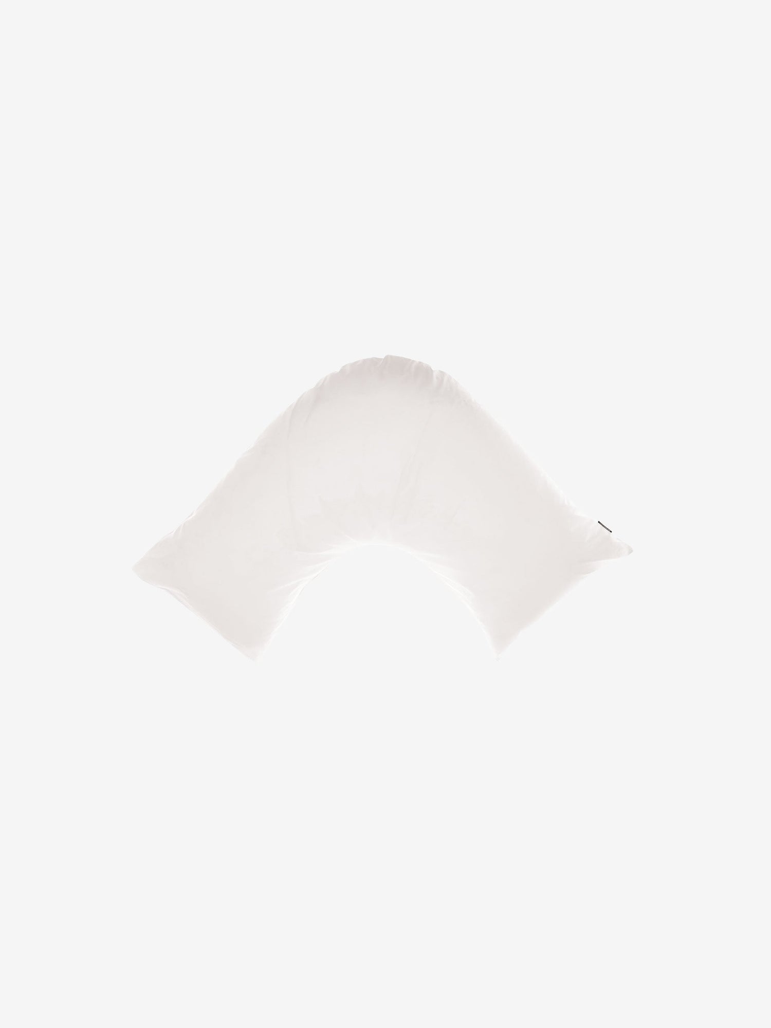 500TC Cotton Sateen Augusta White U-Shape Pillowcase