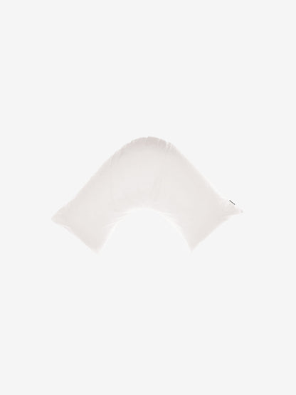 500TC Cotton Sateen Augusta White U-Shape Pillowcase