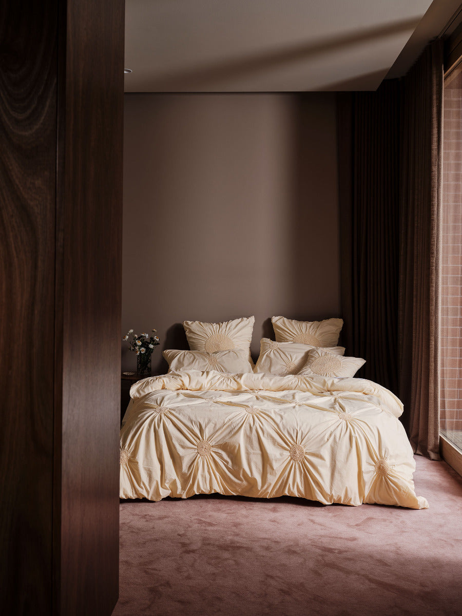 Claudia Peach Quilt Cover Set