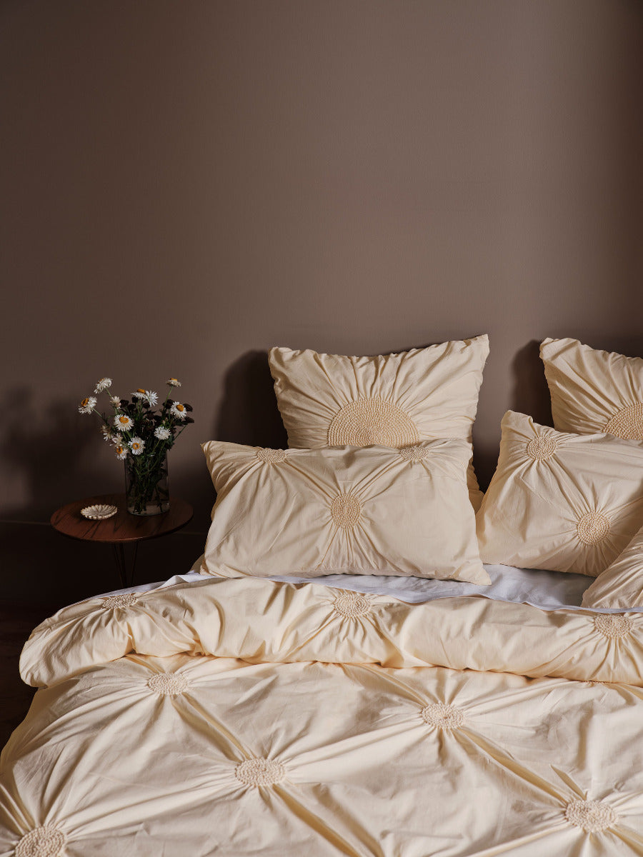 Claudia Peach Quilt Cover Set