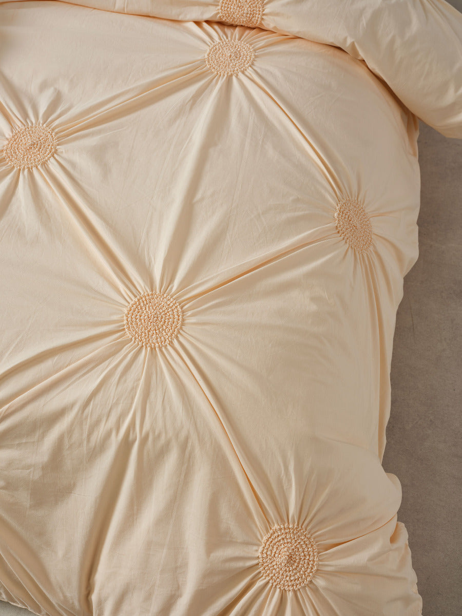 Claudia Peach Quilt Cover Set